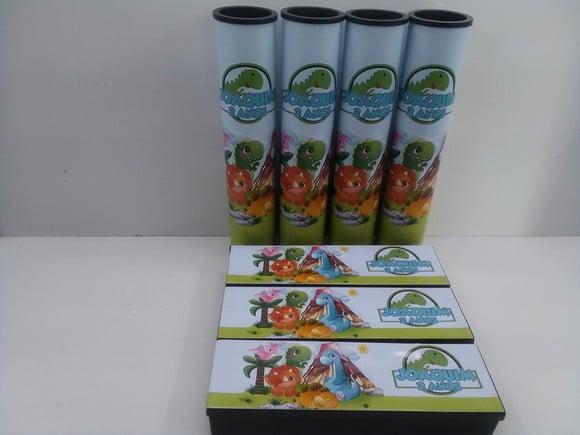 Kit Domino + Pega Vareta Tema Dinossauro