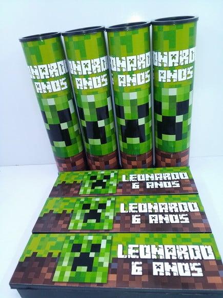Kit Domino + Pega Vareta Tema Minecraft