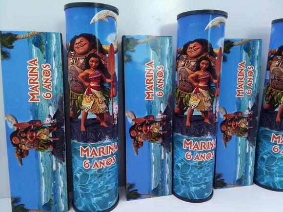 Kit Domino + Pega Vareta Tema Moana