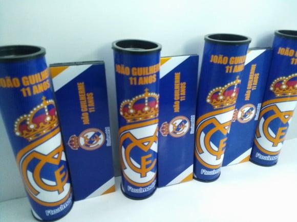 Kit Domino + Pega Vareta Tema Real Madrid