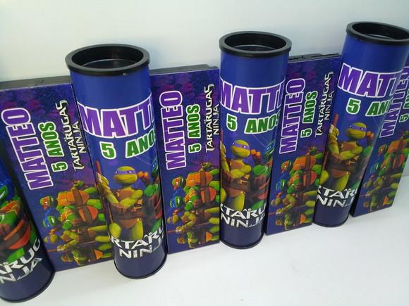 Kit Domino + Pega Vareta Tema Tartarugas Ninja
