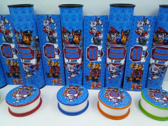Kit Domino + Pega Varetas + Copo Retrátil Patrullha Canina