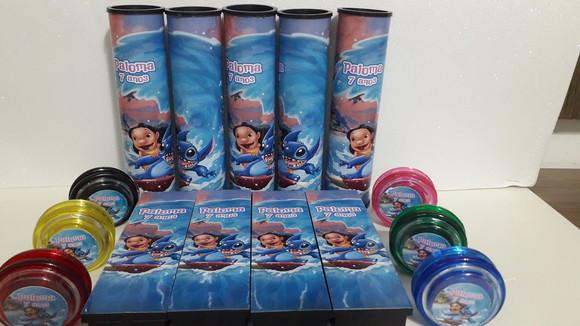 Kit Domino + Pega Varetas + Ioio Lilo e Stitch
