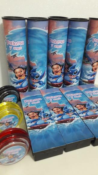Kit Domino + Pega Varetas + Ioio Lilo e Stitch