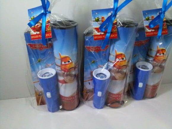 Kit Domino + Pega Varetas + Lanterna Personalizado Aviões