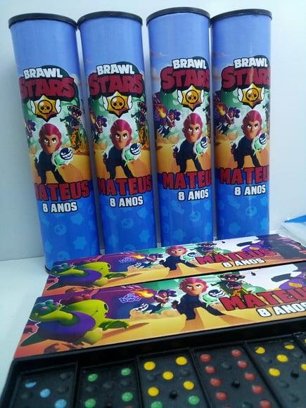 Kit Domino + Pega Varetas Tema Brawl Stars
