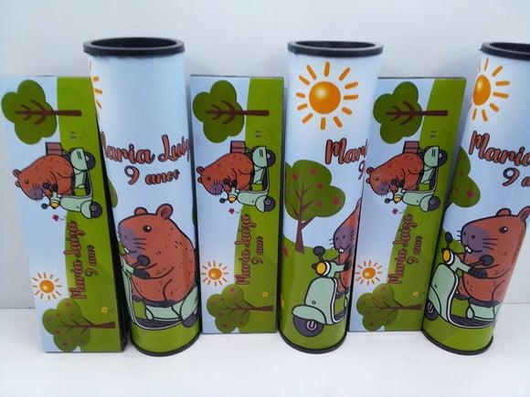 Kit Domino + Pega Varetas Tema Capivara