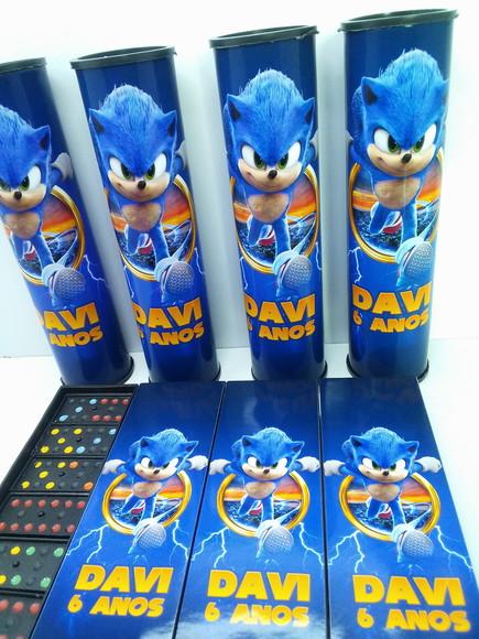 Kit Domino + Pega Varetas + Tema Sonic