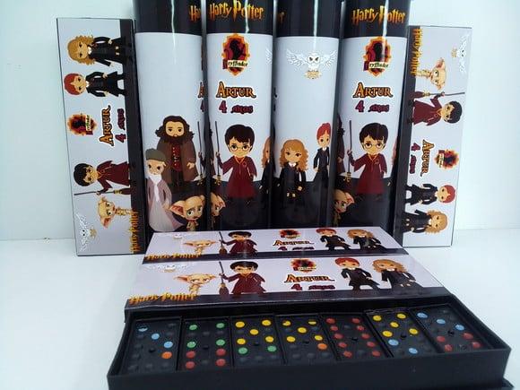 Kit Domino + Pega Varetas Tema Harry Potter