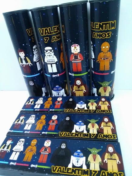 Kit Domino + Pega Varetas Tema Star Wars