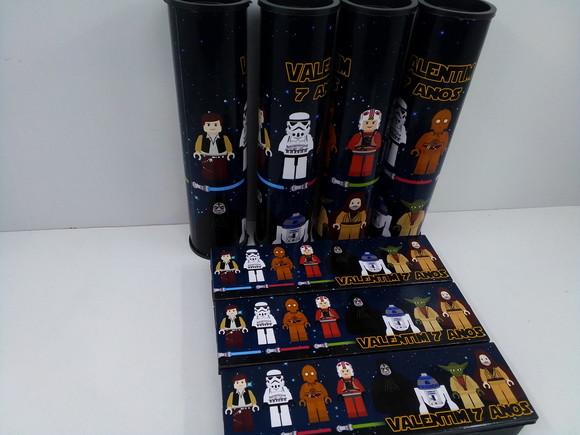 Kit Domino + Pega Varetas Tema Star Wars