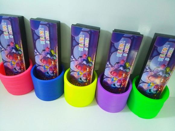 Kit Domino e Mola Maluca Tema Divertida Mente