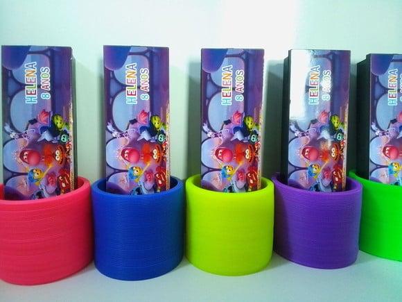 Kit Domino e Mola Maluca Tema Divertida Mente