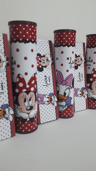 Kit Domino e Pega Vareta Personalizado Minnie e Margarida