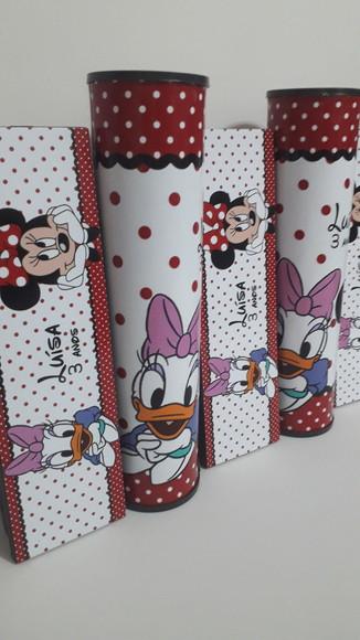 Kit Domino e Pega Vareta Personalizado Minnie e Margarida