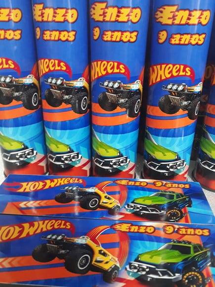 Kit Domino e Pega Vareta Personalizado Tema Hot Wheels