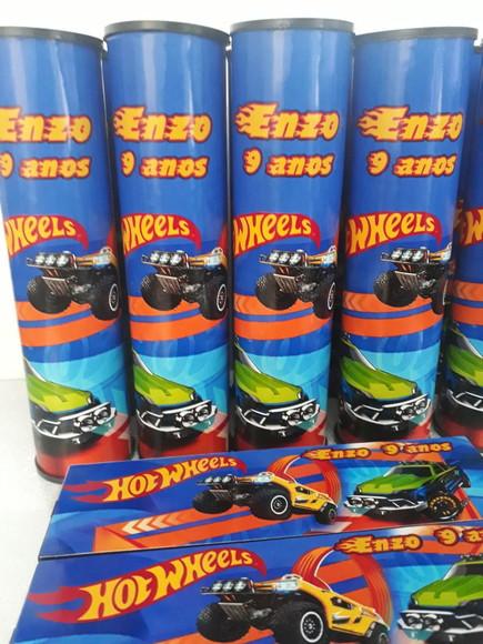 Kit Domino e Pega Vareta Personalizado Tema Hot Wheels