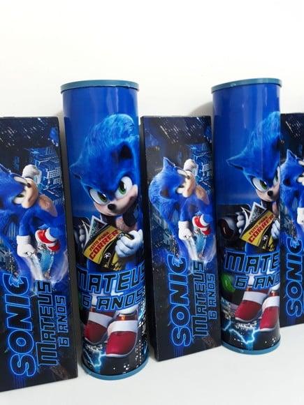 Kit Domino e Pega Vareta Personalizado Tema Sonic
