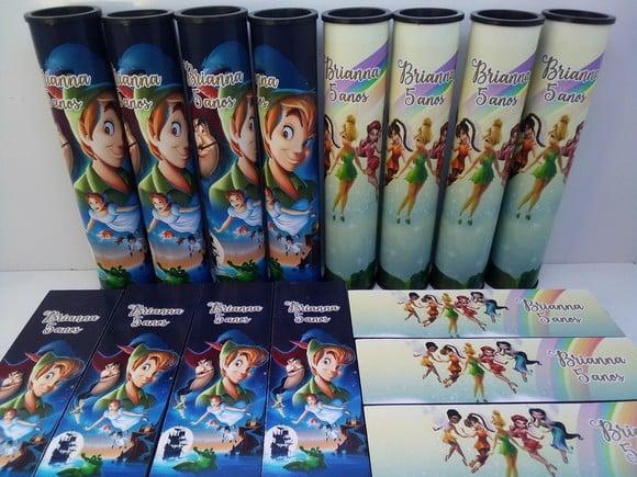 Kit Domino e Pega Vareta Personalizado Tema Tinker Bell