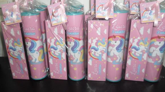 Kit Domino e Pega Vareta Personalizado Tema Unicornio