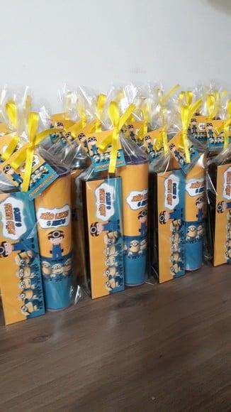 Kit Domino e Pega Varetas Personalizado Minnions
