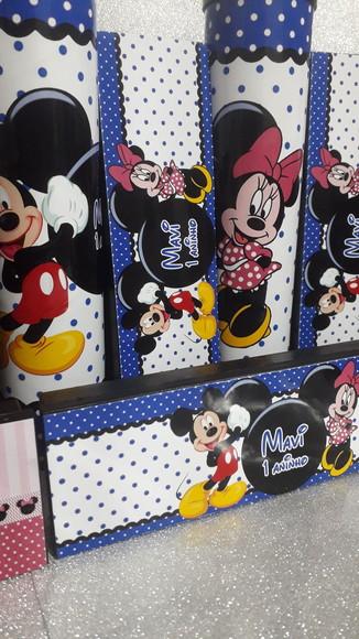 Kit Domino e Pega Varetas Personalizado Tema Minnie e Mickey