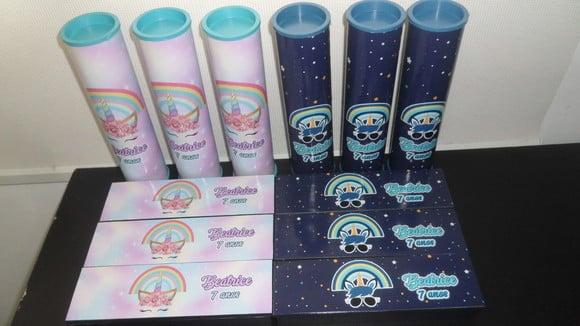 Kit Domino e Pega Varetas Personalizado Tema Unicornio