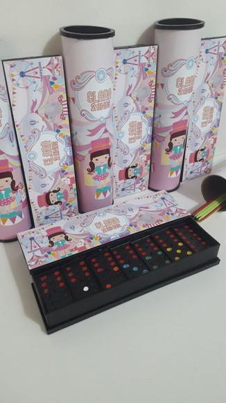 Kit Domino e Pega Varetas Personalizados Tema Circo Rosa