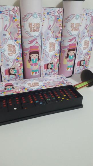 Kit Domino e Pega Varetas Personalizados Tema Circo Rosa