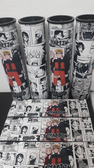 Kit Domino e Pega Varetas Personalizados Tema Naruto