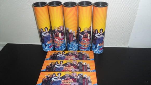 Kit Domino e Pega Varetas Personalizados Tema Naruto