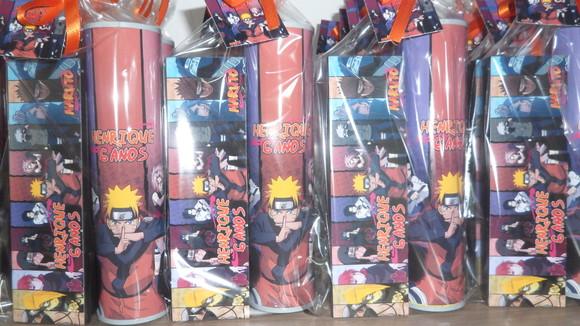 Kit Domino e Pega Varetas Personalizados Tema Naruto