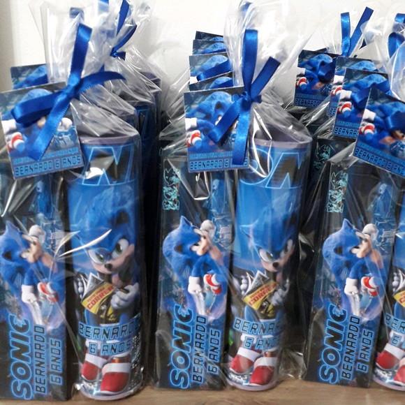 Kit Domino e Pega Varetas Personalizados Tema Sonic