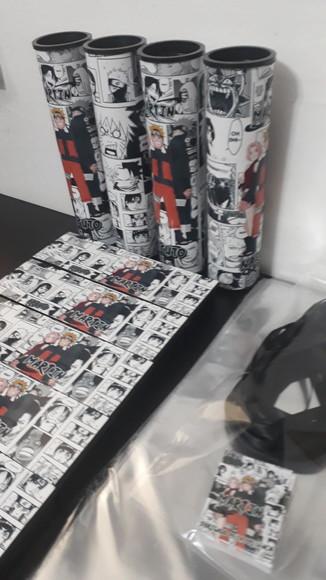 Kit Domino e Pega Varetas Personalizados Tema Naruto