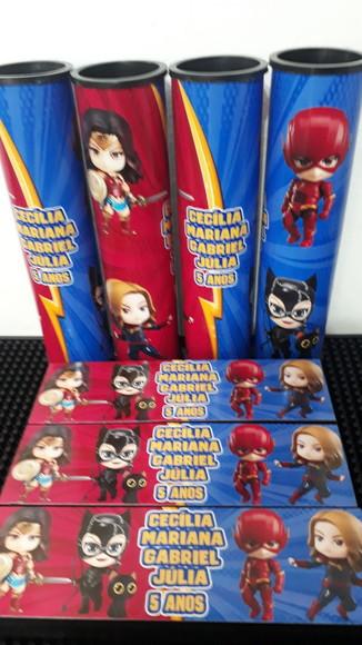 Kit Domino e Pega Varetas Super Herois