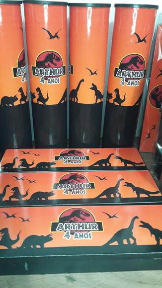 Kit Domino e Pega Varetas Tema Dinossauro