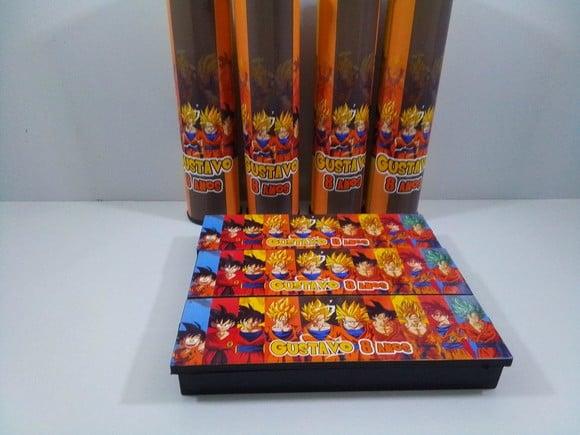 Kit Domino e Pega Varetas Tema Dragon Ball