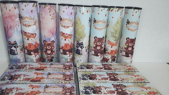 Kit Domino e Pega Varetas Tema Floresta