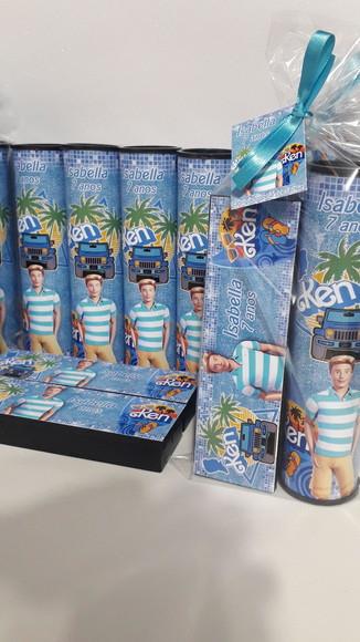 Kit Domino e Pega Varetas Tema Ken