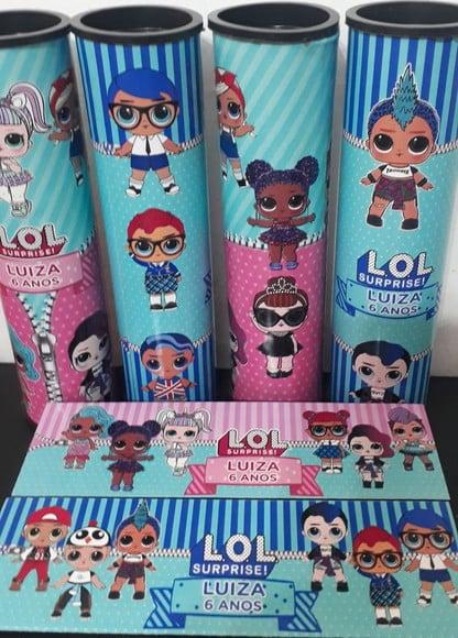 Kit Domino e Pega Varetas Tema Lol Menino e Lol Menina