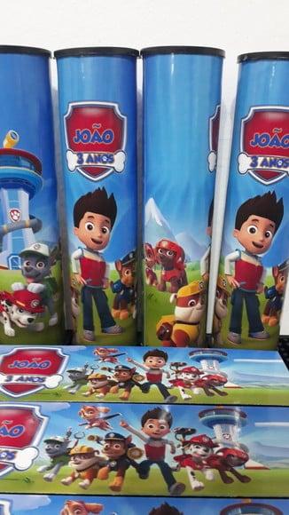 Kit Domino e Pega Varetas Tema Patrulha Canina