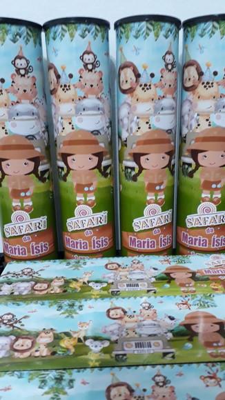 Kit Domino e Pega Varetas Tema Safari Baby Menina