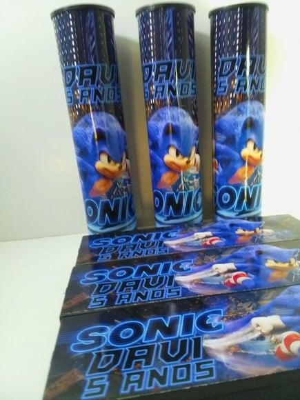 Kit Domino e Pega Varetas Tema Sonic