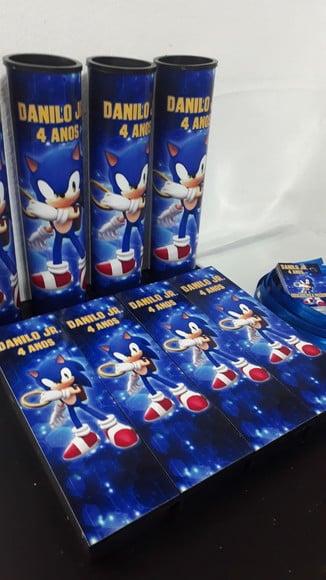 Kit Domino e Pega Varetas Tema Sonic