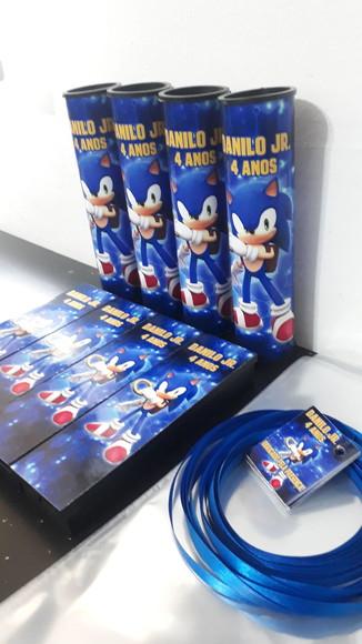 Kit Domino e Pega Varetas Tema Sonic