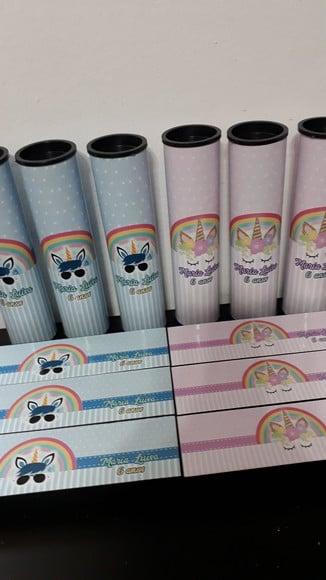 Kit Domino e Pega Varetas Tema Unicornio