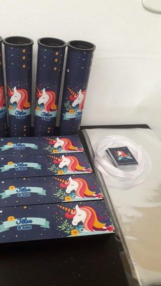 Kit Domino e Pega Varetas Tema Unicornio