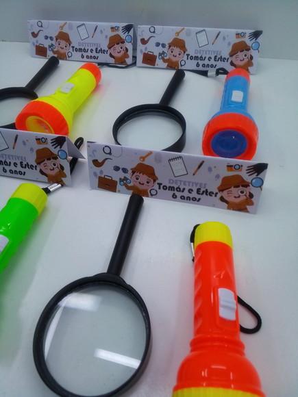 Kit Lanterna e Lupa Tema Detetives