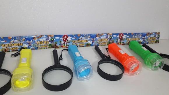 Kit Lanterna e Lupa Tema Sonic