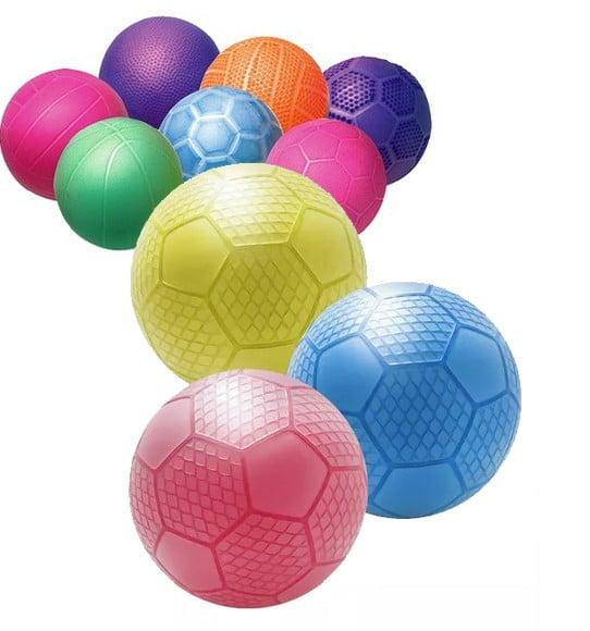 Kit Mini Bolas de Vinil 10cm c/ 12 Unidades